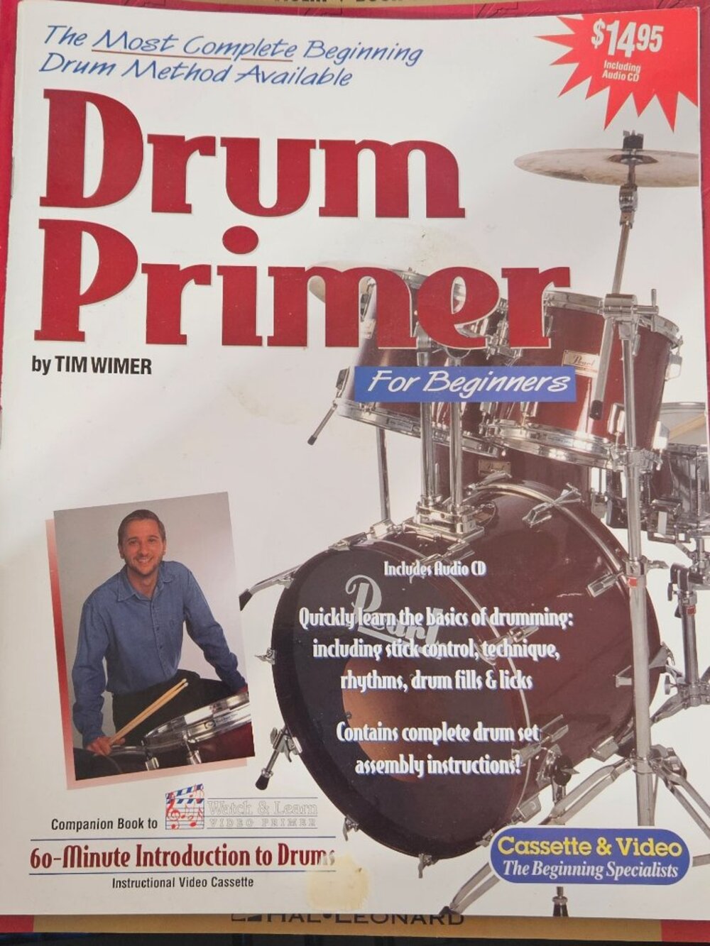 Drum Primer for Beginners by Tim Wimer with CD, 60 Minute Intro to Drums